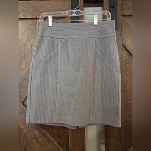 Banana Republic Gray Ponte Knit Pencil Skirt